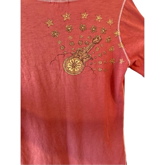 VINTAGE 90s Lucky Brand “Lovefest” Tee | Size L. Retro Y2K Boho  Mall Indie goth - Picture 6 of 13